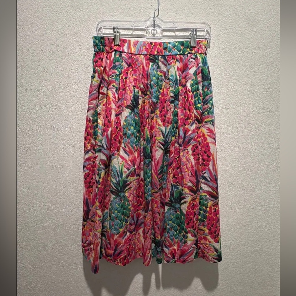J Crew Pineapple Print Skirt